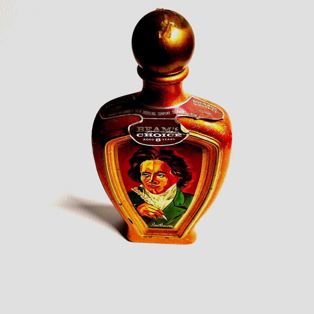 Vintage Beams Choice Beethoven Whiskey Bottle Decanter Edward H. Weiss art